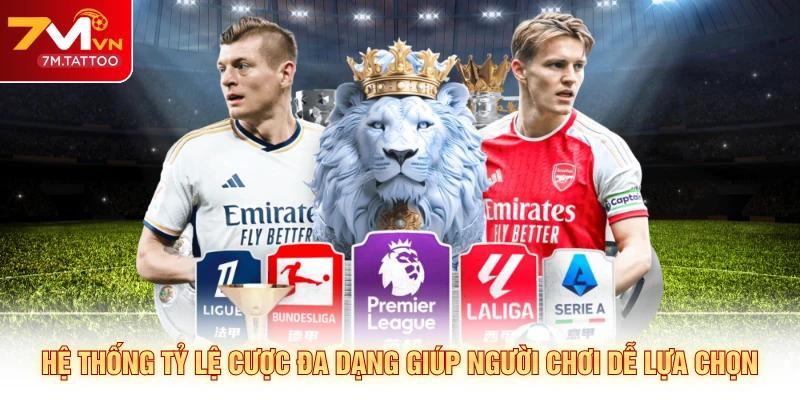 Hệ thống tỷ lệ cược đa dạng giúp người chơi dễ lựa chọn