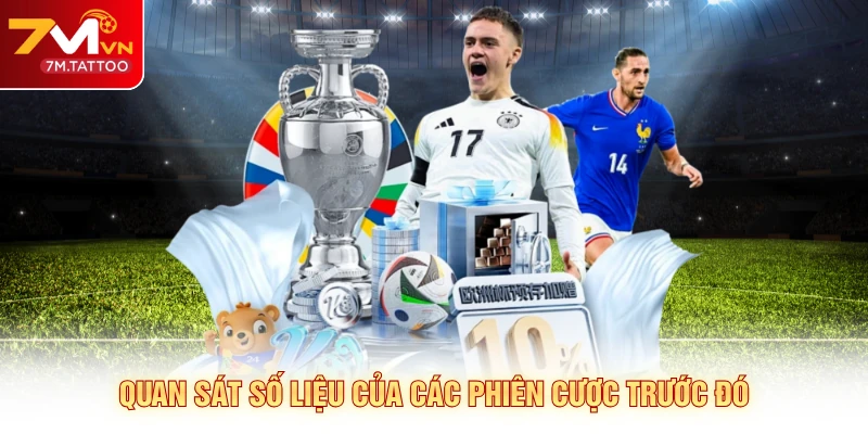 Quan sát số liệu của các phiên cược trước đó